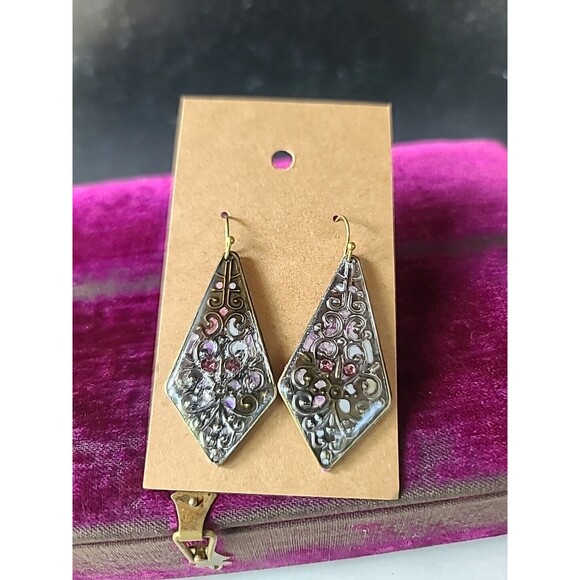 Polymer Clay Dangling Pierced Earrings New - Picture 2 of 10